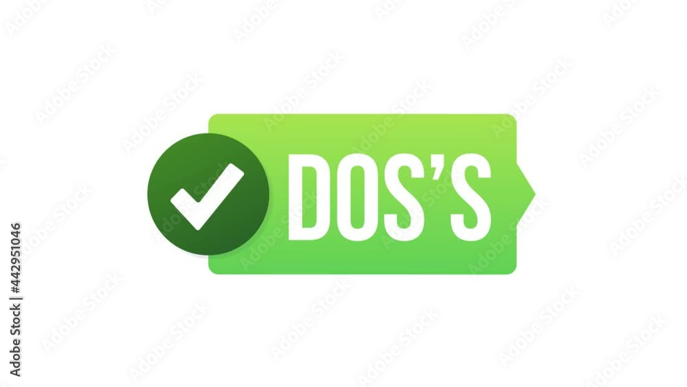 Poster do's and don'ts like thumbs up or down. flat simple thumb up symbol minimal round logotype element s