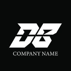  DB Logo Design Vector Template. DB Letter Logo Design.