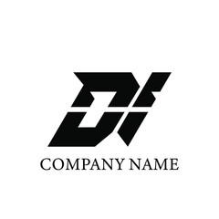  DI  Logo Design Vector Template. DI  Letter Logo Design.