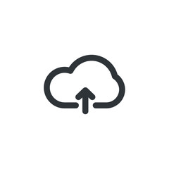 isolated cloud sign icon, vector illustration