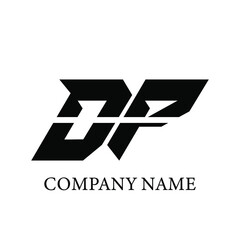  DP  Logo Design Vector Template. DP Letter Logo Design.