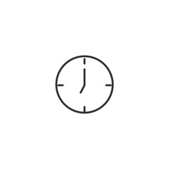 isolated clock sign icon, vector illustration