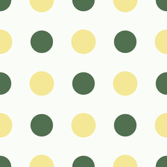Yellow and green polka dot background for use in web design
