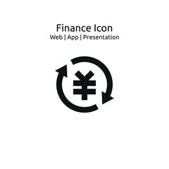 Exchange Cny icon, Business finance Icon for Web,App and Presentation, EPS 10