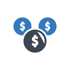 Budget coins icon