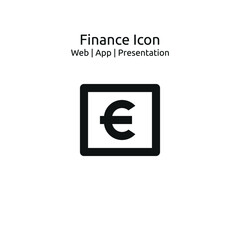 Money Euro Box icon, Business finance Icon for Web,App and Presentation, EPS 10