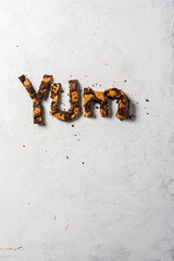 browkies en forma de letras 