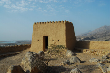 View of old fort in Ras al Khaimah,UAE