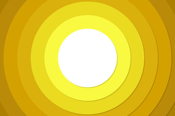 yellow abstract background with circles, display background illustration art.