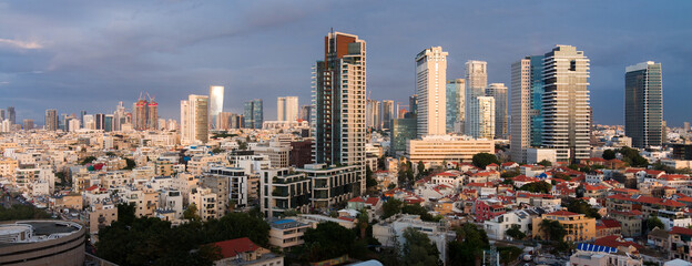 Tel Aviv, Israel aerial panorama