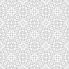 Vector geometric pattern. Repeating elements stylish background abstract ornament for wallpapers and 

backgrounds. Black and white colors 