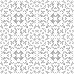 Vector geometric pattern. Repeating elements stylish background abstract ornament for wallpapers and 

backgrounds. Black and white colors 