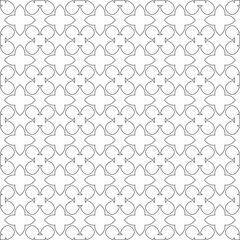 Vector geometric pattern. Repeating elements stylish background abstract ornament for wallpapers and 

backgrounds. Black and white colors 