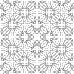 Vector geometric pattern. Repeating elements stylish background abstract ornament for wallpapers and 

backgrounds. Black and white colors 