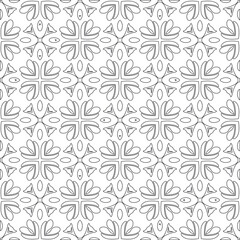 Vector geometric pattern. Repeating elements stylish background abstract ornament for wallpapers and 

backgrounds. Black and white colors 