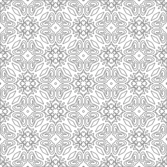 Fototapete Vector geometric pattern. Repeating elements stylish background abstract ornament for wallpapers and   backgrounds. Black and white colors  © t2k4