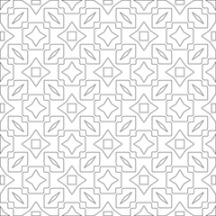 Vector geometric pattern. Repeating elements stylish background abstract ornament for wallpapers and 

backgrounds. Black and white colors 