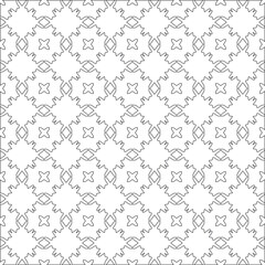 Vector geometric pattern. Repeating elements stylish background abstract ornament for wallpapers and 

backgrounds. Black and white colors 