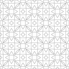 Vector geometric pattern. Repeating elements stylish background abstract ornament for wallpapers and 

backgrounds. Black and white colors 