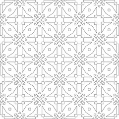Vector geometric pattern. Repeating elements stylish background abstract ornament for wallpapers and 

backgrounds. Black and white colors 