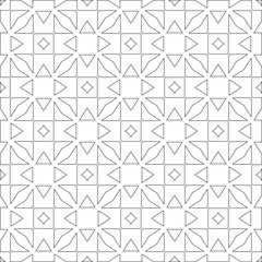 Vector geometric pattern. Repeating elements stylish background abstract ornament for wallpapers and 

backgrounds. Black and white colors 