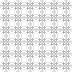 Vector geometric pattern. Repeating elements stylish background abstract ornament for wallpapers and 

backgrounds. Black and white colors 