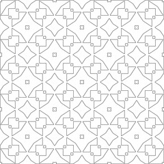 Vector geometric pattern. Repeating elements stylish background abstract ornament for wallpapers and 

backgrounds. Black and white colors 