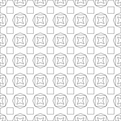 Vector geometric pattern. Repeating elements stylish background abstract ornament for wallpapers and 

backgrounds. Black and white colors 