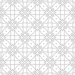 Vector geometric pattern. Repeating elements stylish background abstract ornament for wallpapers and 

backgrounds. Black and white colors 