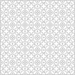 Vector geometric pattern. Repeating elements stylish background abstract ornament for wallpapers and 

backgrounds. Black and white colors 