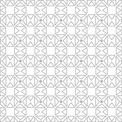 Vector geometric pattern. Repeating elements stylish background abstract ornament for wallpapers and 

backgrounds. Black and white colors 