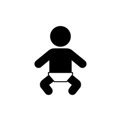 Baby silhouette icon