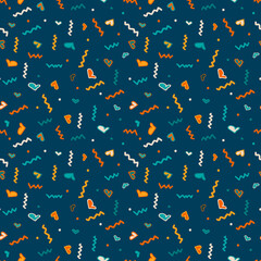 Abstract seamless pattern for kids. Vector abstract background	