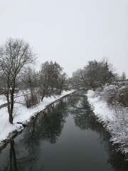 river in winter