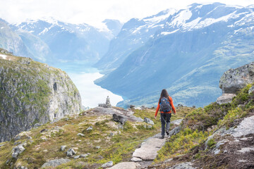 Fototapeta premium hiking in the mountains
