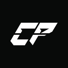 CP Logo Design Vector Template. CP  Letter Logo Design.