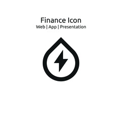 Water Flash icon, Business finance Icon for Web,App and Presentation, EPS 10