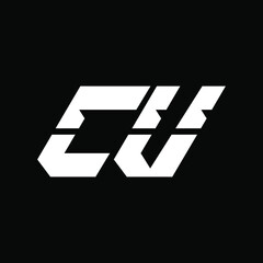 CV Logo Design Vector Template. CV  Letter Logo Design.