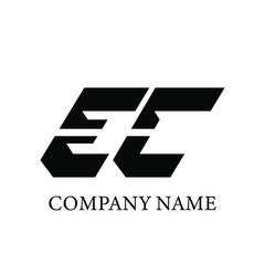  EC Logo Design Vector Template EC Letter Logo Design