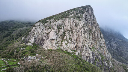The landscape of Flores Island in the Azores