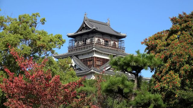 Main Tower Of TheHiroshima Castle. Japan