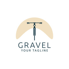 Gravel bike cyclocross bicycle logo design