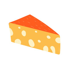 Cheese, great design for any purposes. Isolated vector illustration. Cooking background. Cheese vector. Vector icon.