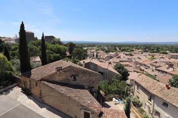 Vue d'ensemble de Bollene, ville de Bollene, departement du Vaucluse, France
