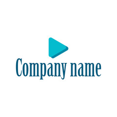 Black and white text logo vector graphics