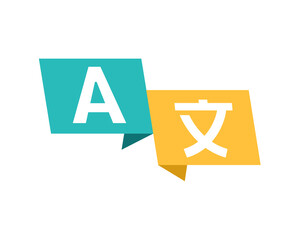 Obraz premium Translate icon. Language translation. Illustration vector