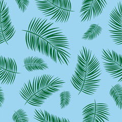 Fototapeta na wymiar palm leaves pattern 