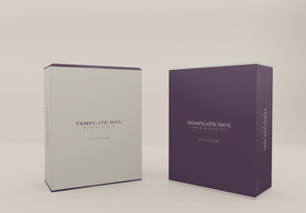 Two Paper Box Mockup