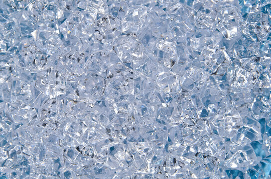 Abstract background of blue glass rhinestones