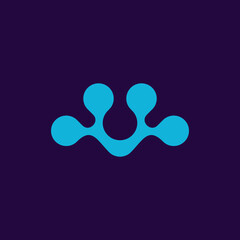 Letter W Dot Business Logo Design